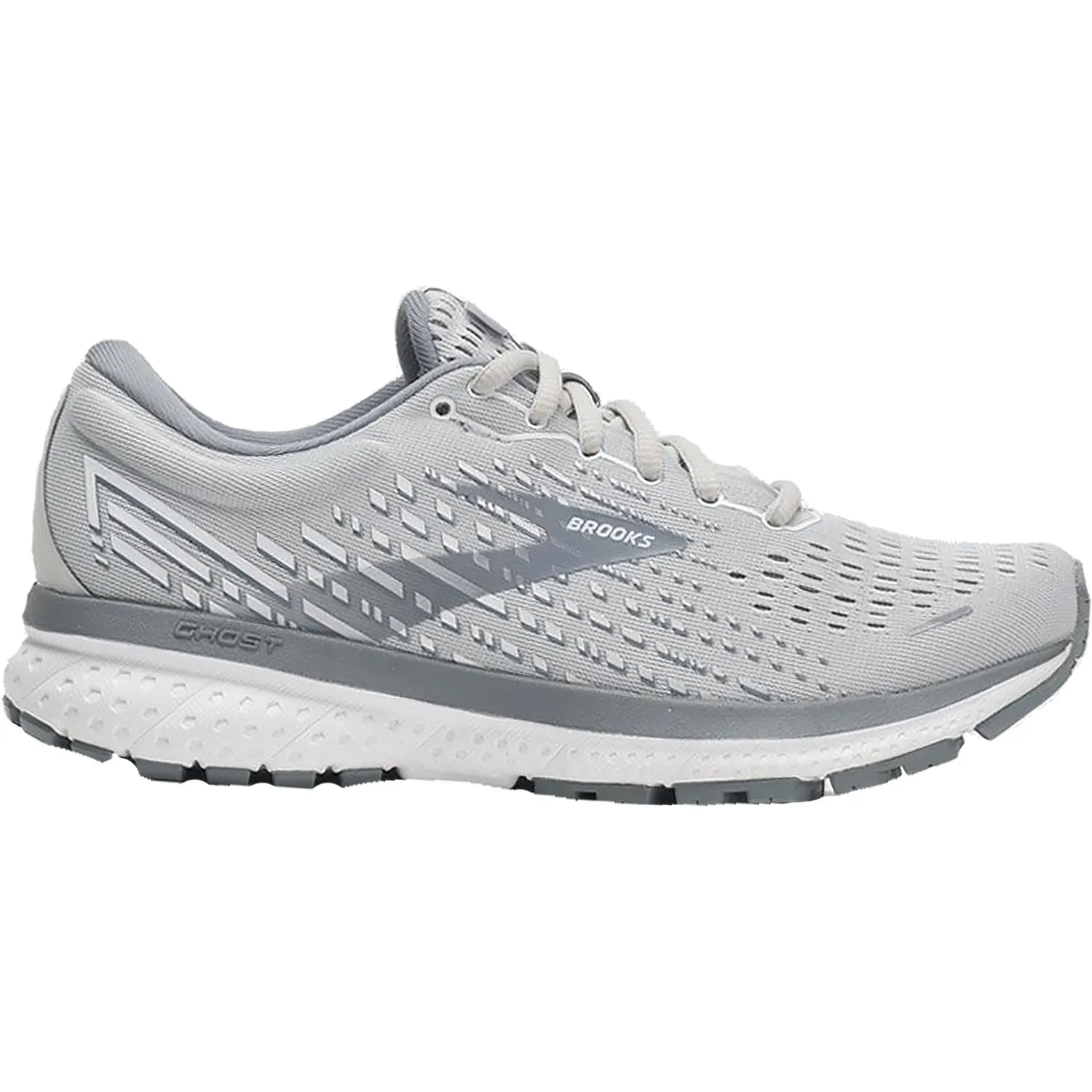 Women's Brooks Ghost 13 Alloy/Oyster/White Mesh