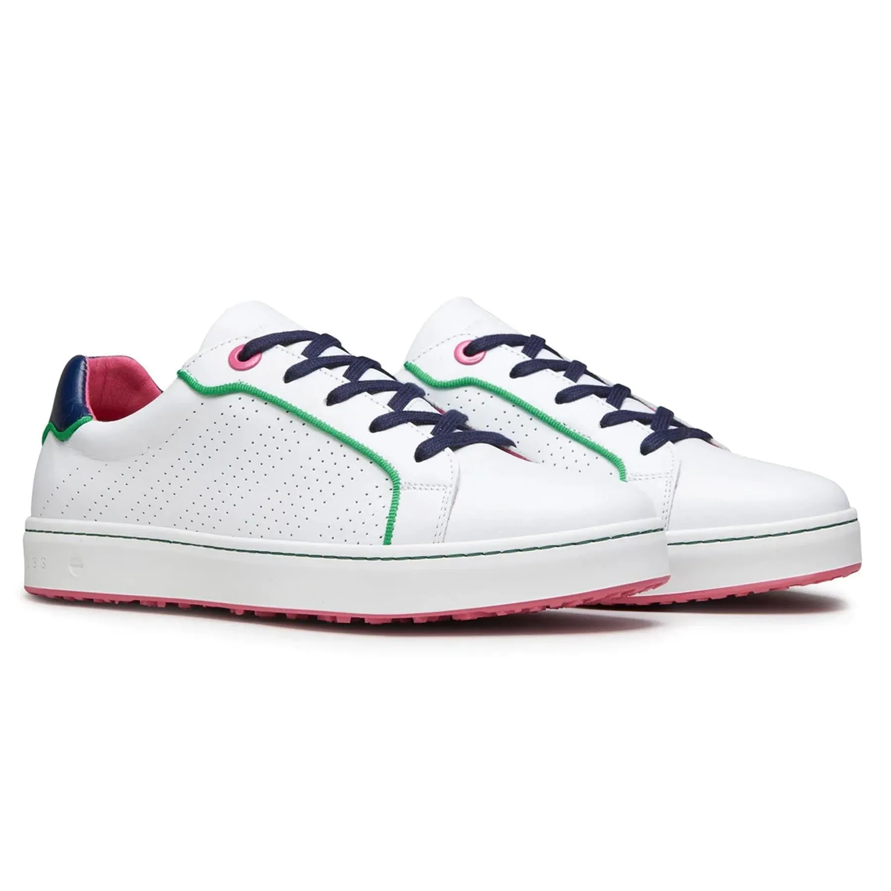 Womens Hampton Golf Shoe White/Navy - AW24