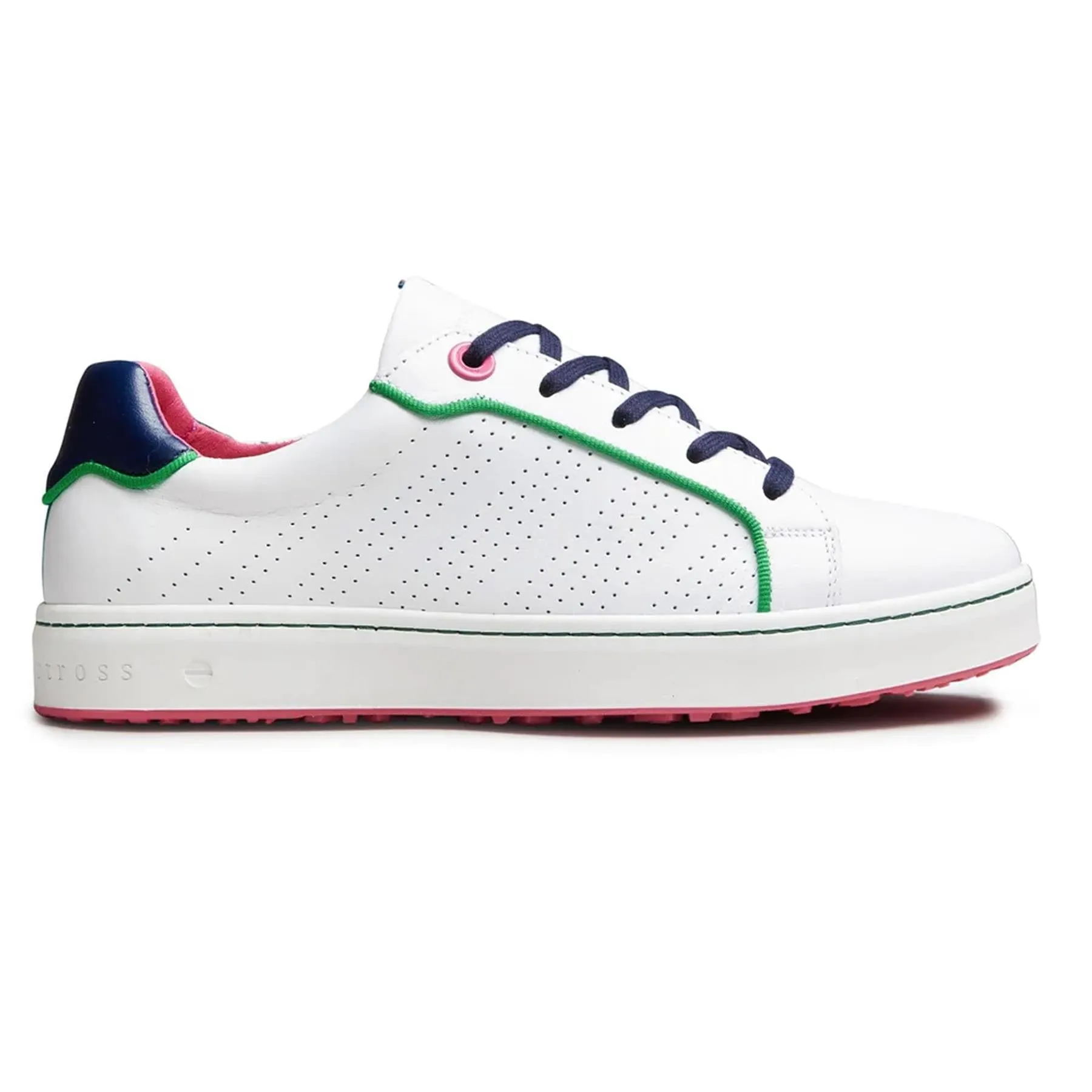 Womens Hampton Golf Shoe White/Navy - AW24