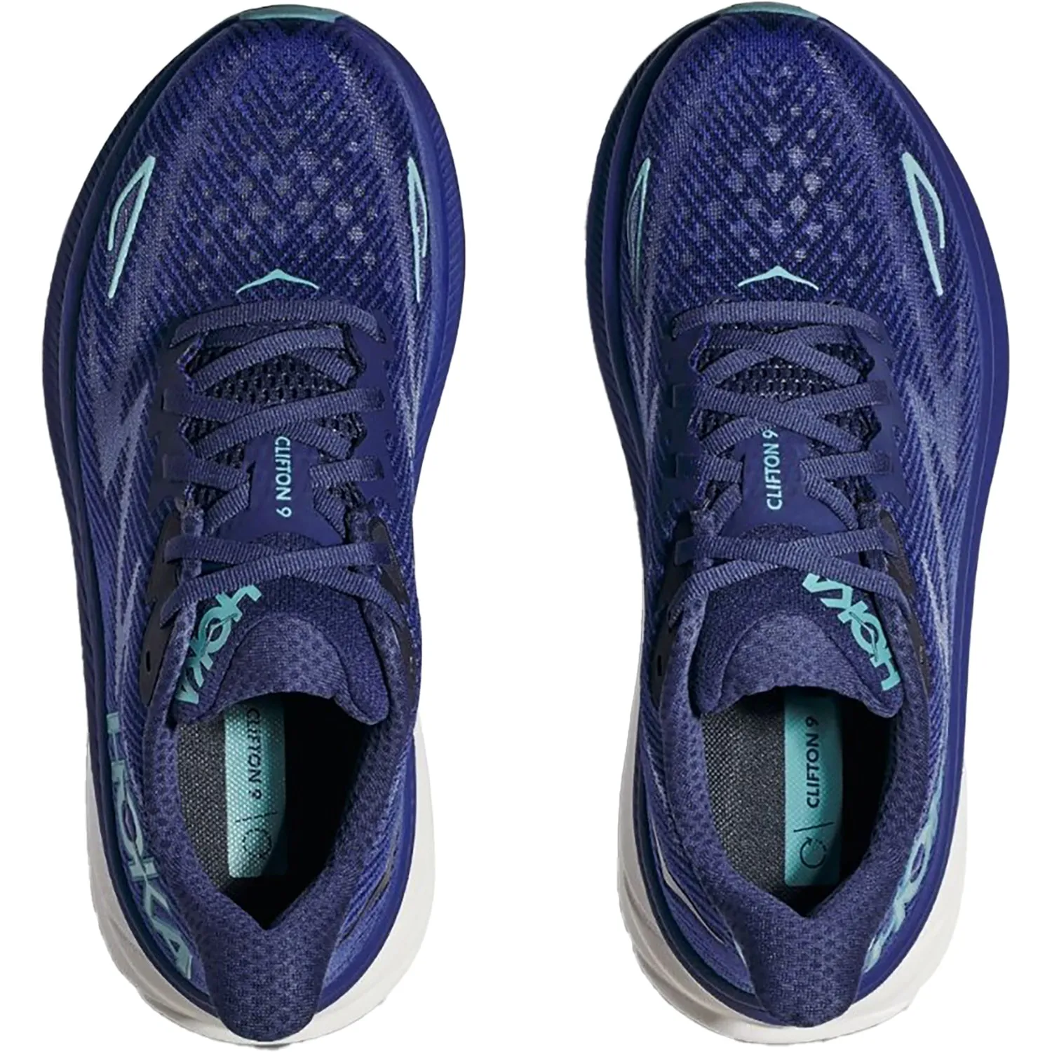 Women's Hoka Clifton 9 Bellwether Blue/Evening Sky Mesh