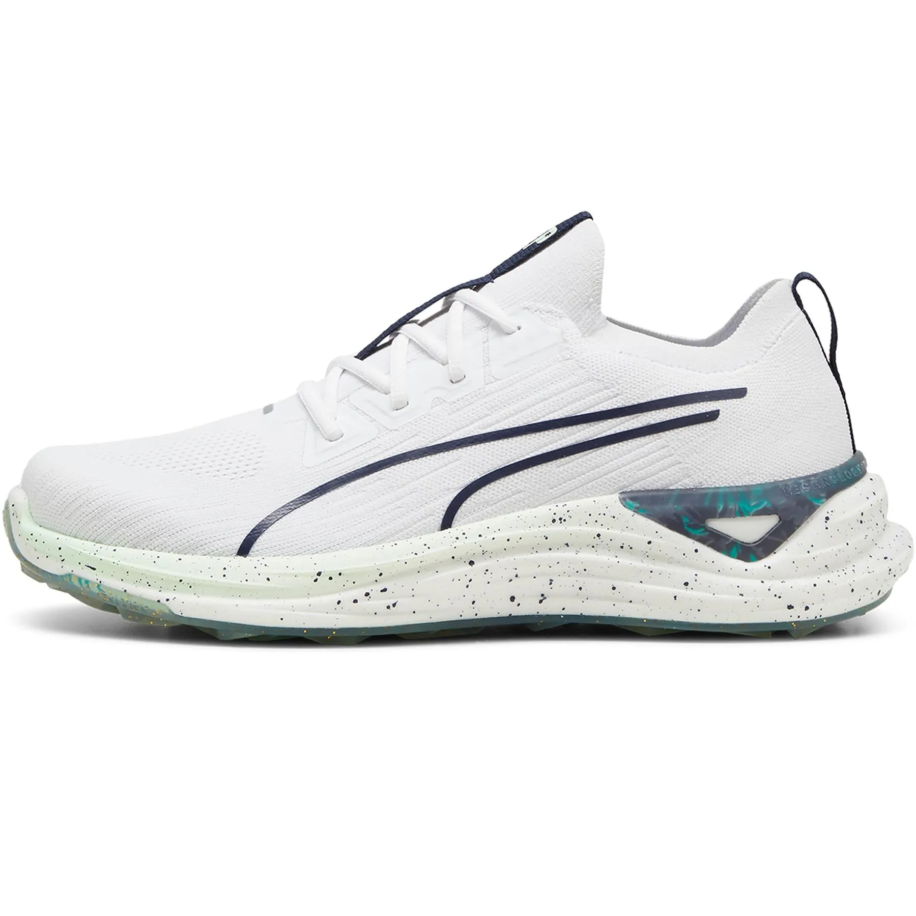 x PTC Electrocat NITRO Golf Shoes Puma White/Deep Navy/Fresh Mint - AW24