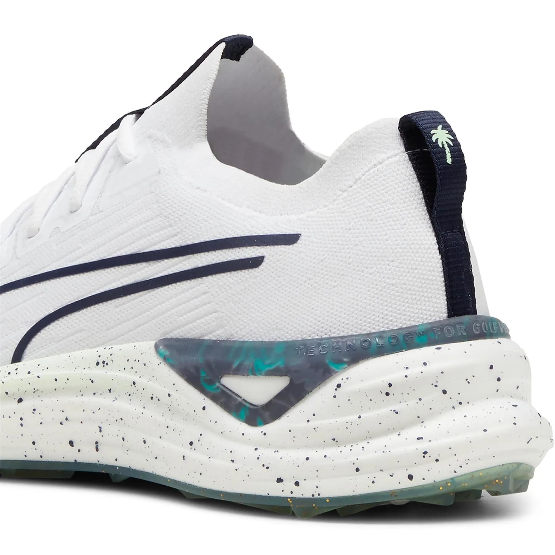 x PTC Electrocat NITRO Golf Shoes Puma White/Deep Navy/Fresh Mint - AW24