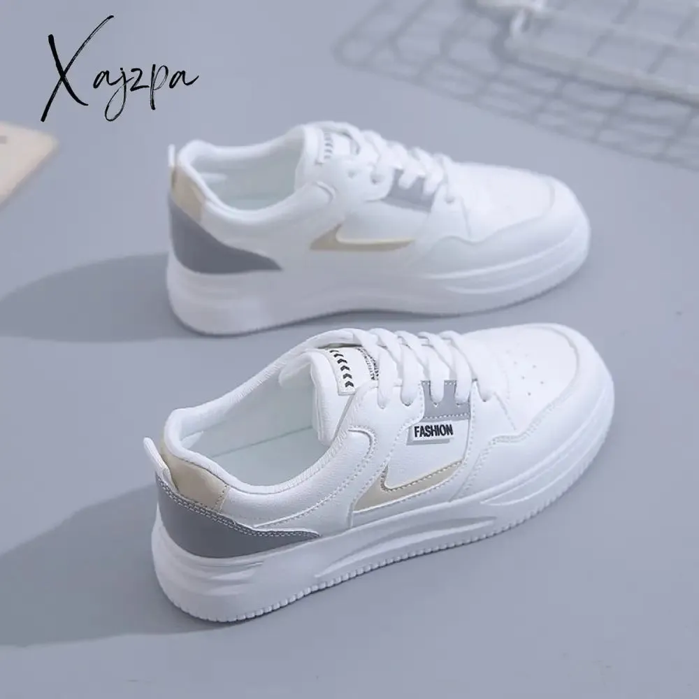 Xajzpa - Small White Shoes Women Spring Autumn Women's Shoes Korean Version Casual Woman Shoes Sneakers Students Thick Sole Board Shoes