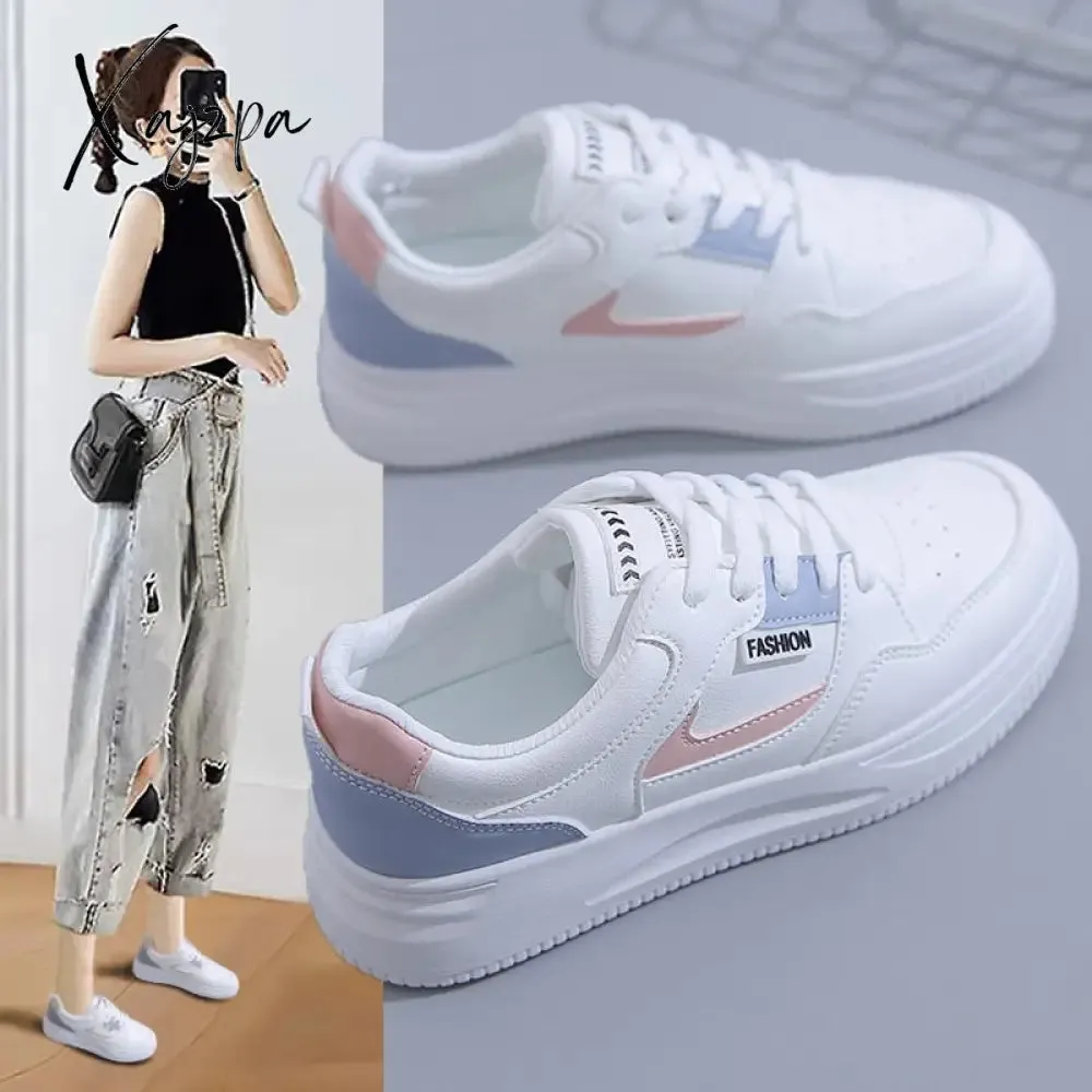 Xajzpa - Small White Shoes Women Spring Autumn Women's Shoes Korean Version Casual Woman Shoes Sneakers Students Thick Sole Board Shoes