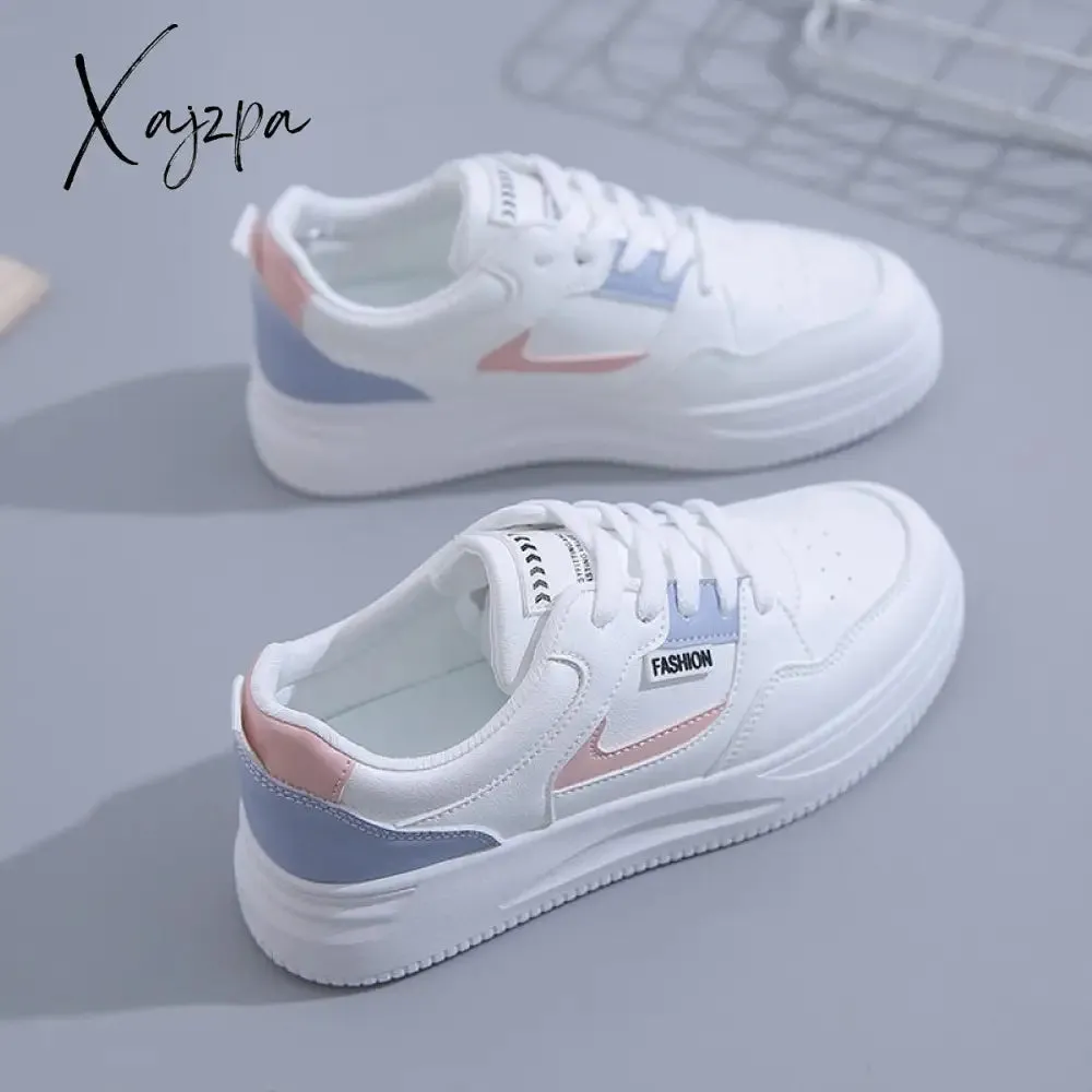 Xajzpa - Small White Shoes Women Spring Autumn Women's Shoes Korean Version Casual Woman Shoes Sneakers Students Thick Sole Board Shoes