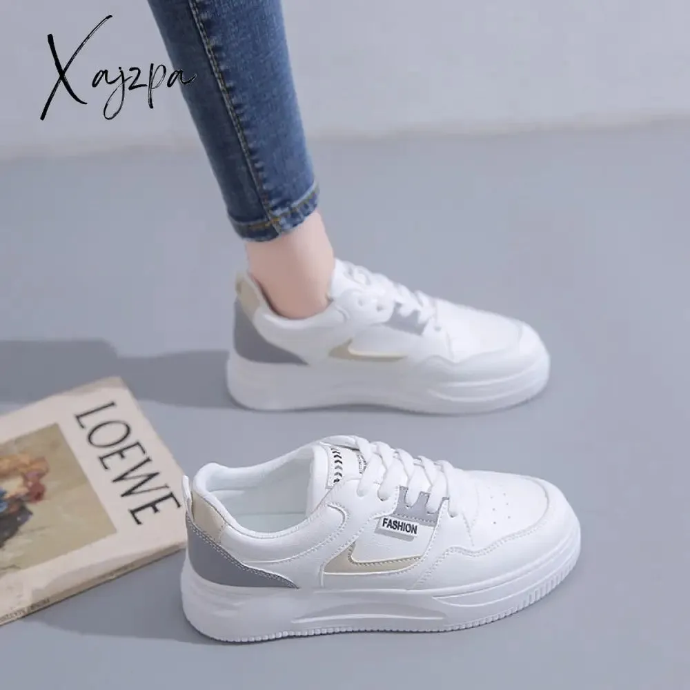 Xajzpa - Small White Shoes Women Spring Autumn Women's Shoes Korean Version Casual Woman Shoes Sneakers Students Thick Sole Board Shoes