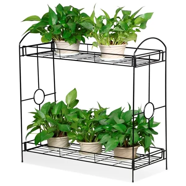 Yaheetech Metal Plant Stand 2 Tiers