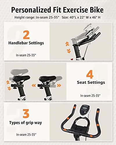 YOSUDA Indoor Cycling Bike Stationary - Cycle Bike with Ipad Mount & Comfortable Seat Cushion